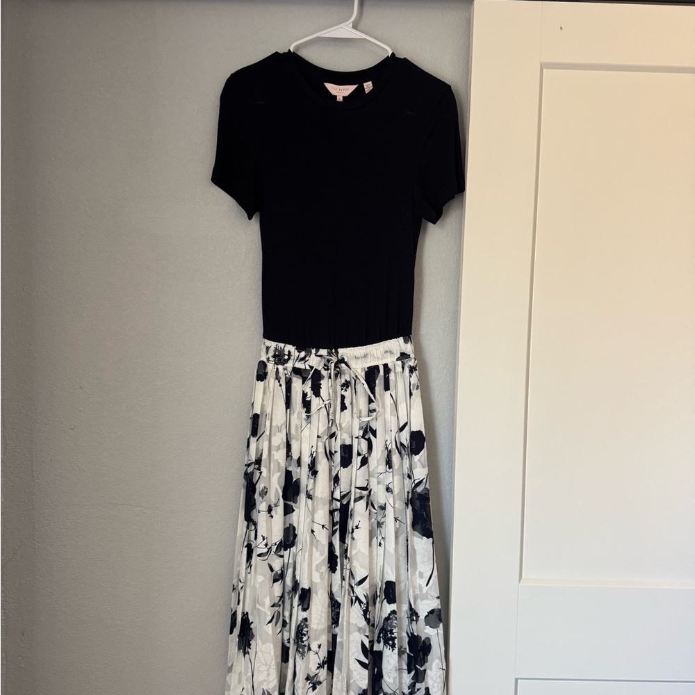 Ted Baker Navy Midi Dress